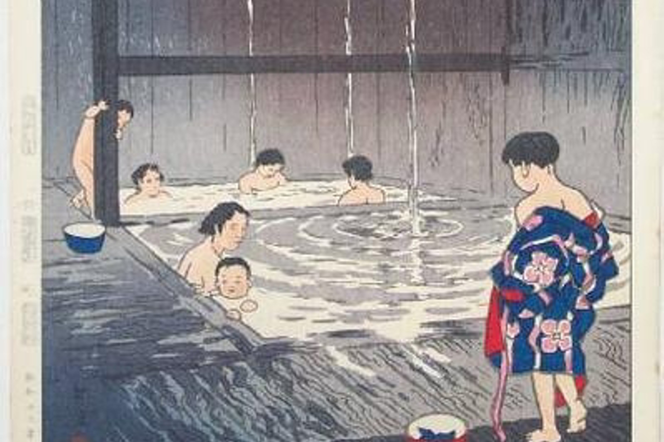 Bäder machen die Haut Weich und samtig. | Bild: Japanese Art Open Database
