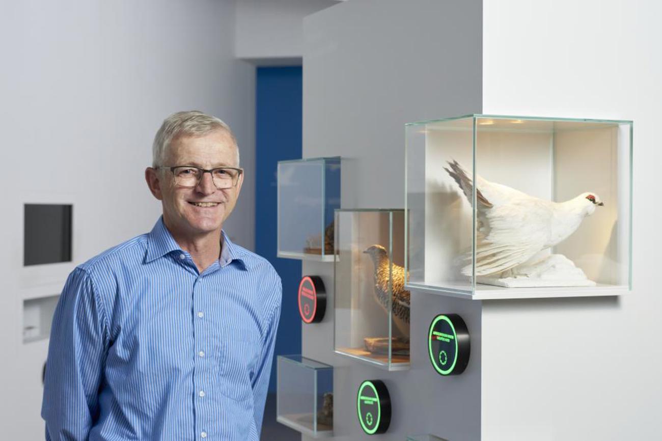 Christian Marti beobachtet und erforscht in der Vogelwarte Sempach die heimische Vogelwelt. | Gion Pfander