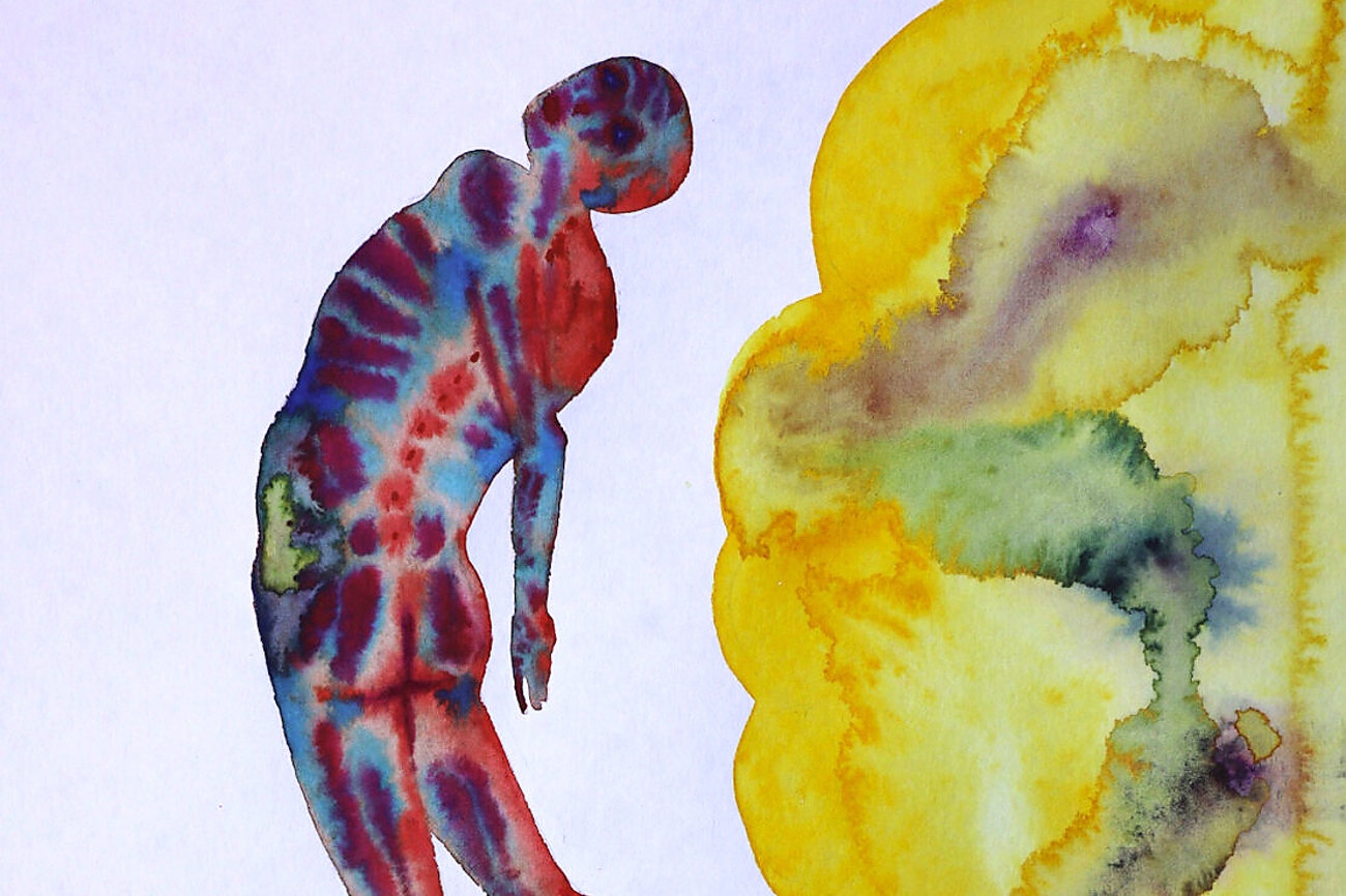 Stickstoffexplosion. Aquarell auf Papier, 40 x 35 cm, von Danylo Movchan. Stickstoffexplosion. Aquarell auf Papier, 40 x 35 cm, von Danylo Movchan.