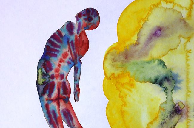 Stickstoffexplosion. Aquarell auf Papier, 40 x 35 cm, von Danylo Movchan. Stickstoffexplosion. Aquarell auf Papier, 40 x 35 cm, von Danylo Movchan.