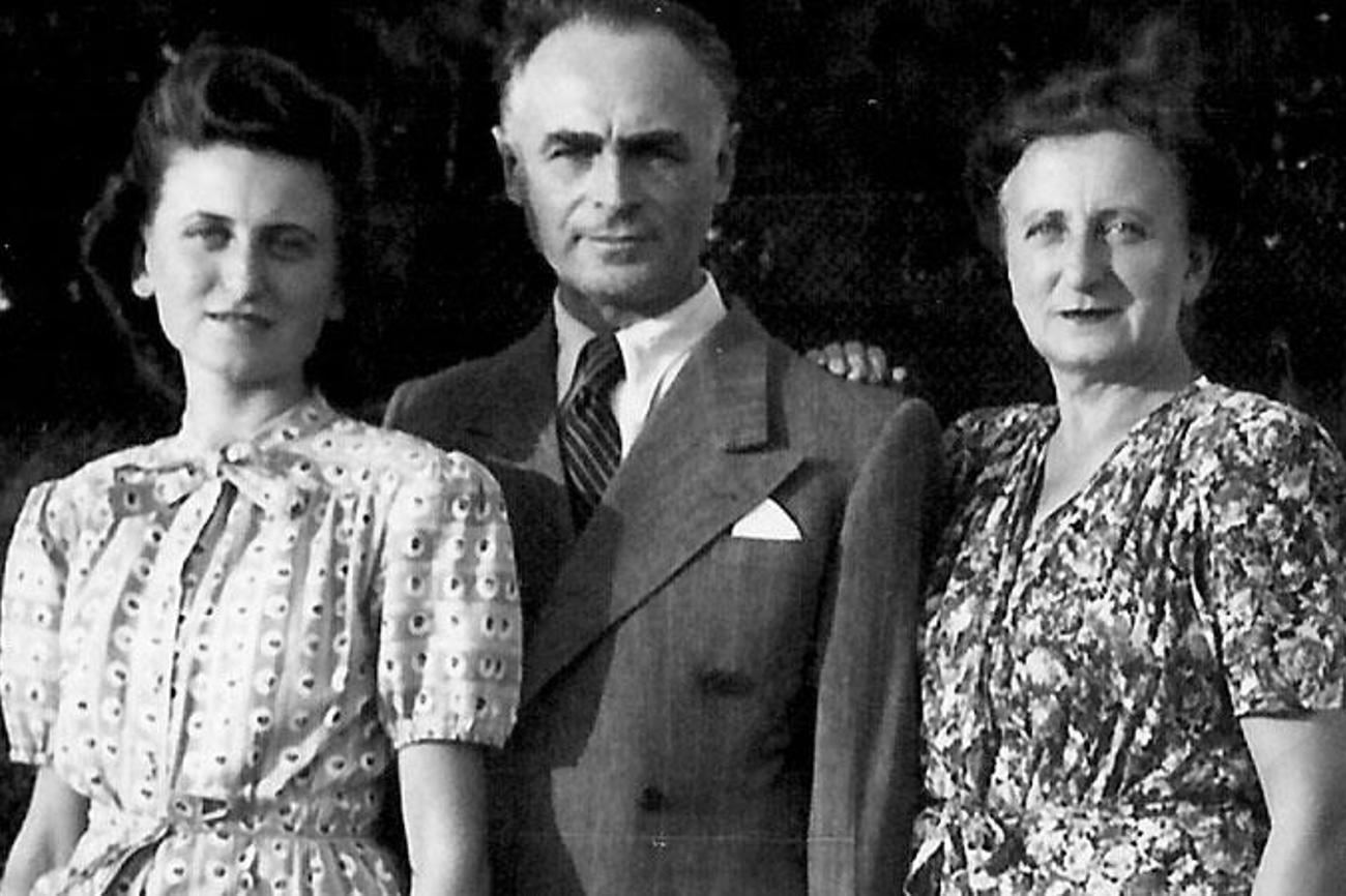 Die Familie Zimet im Jahr 1946, links Tochter Regina.