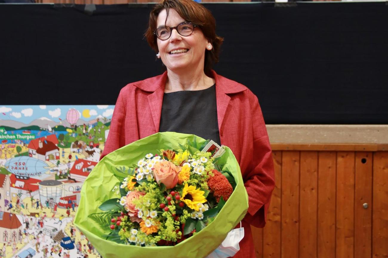 Christina Aus der Au wird ab dem 1. Juni 2022 Nachfolgerin von Wilfried Bührer im Kirchenratspräsidium. (Bilder: Claudia Koch)