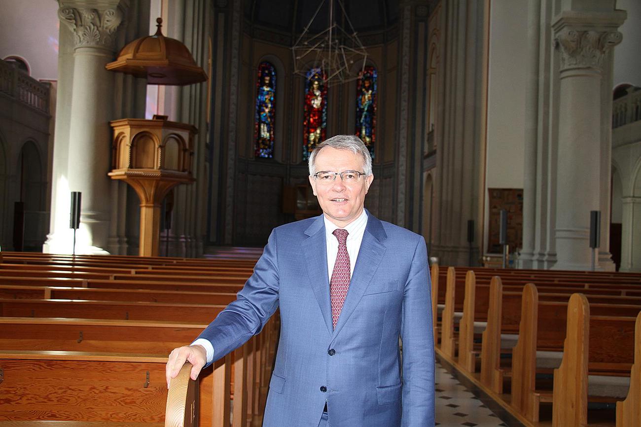Freut sich auf die Predigt am Bettag in der Stadtkirche Glarus: Ständerat Dr. Thomas Hefti.
Bild Madeleine Kuhn-Baer