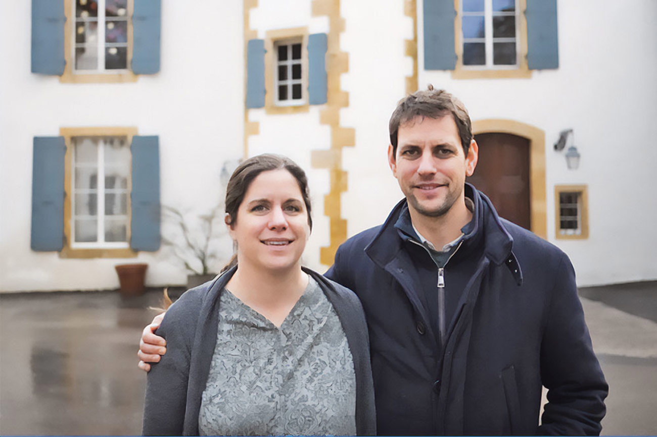 Rahel und Joel Keller in Montmirail. | Foto: zvg