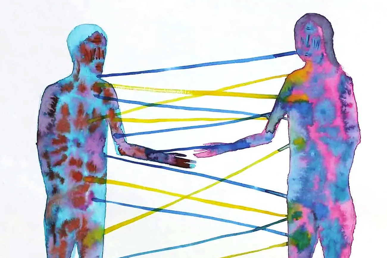 Verbindung. Aquarell auf Papier, 35 x 30 cm, von Danylo Movchan. Verbindung. Aquarell auf Papier, 35 x 30 cm, von Danylo Movchan.