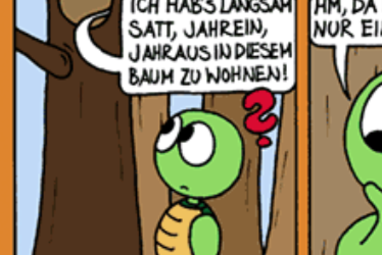 Mitte April-Comic