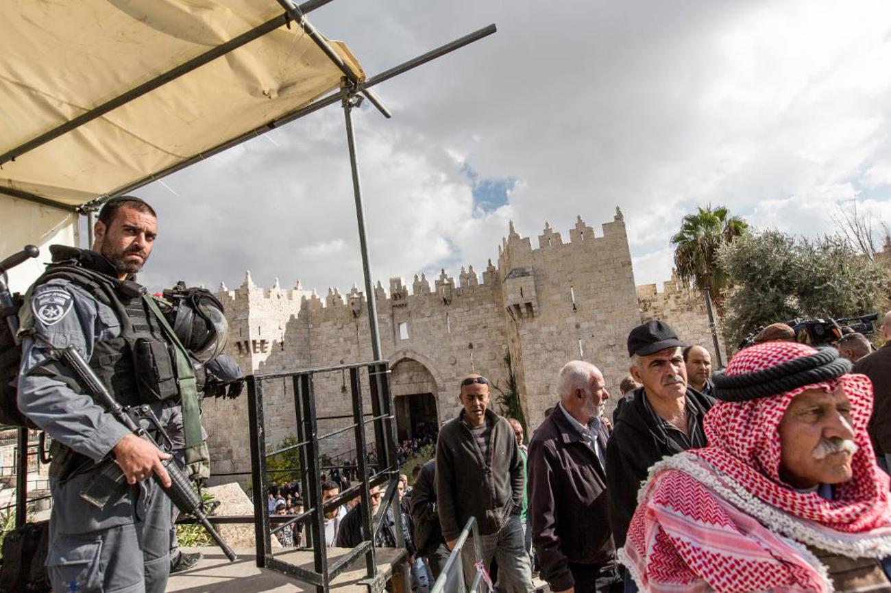 Dezember 2017: Nach Trumps Jerusalem-Entscheid riegelt das israelische Militär die Altstadt ab – man fürchtet Auseinandersetzungen. | Klaus Petrus